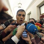 Sánchez, a la salida de la votación