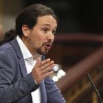 El líder de Podemos, Pablo Iglesias