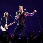 Actuación de Adam Levine durante la Super Bowl