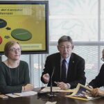 La consellera Salvador con el presidente de la Generalitat, Ximo Puig y el secretario autonómico Boira