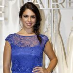 Elena Furiase durante la presentación de la nueva colección de novia de la firma "«Aire».