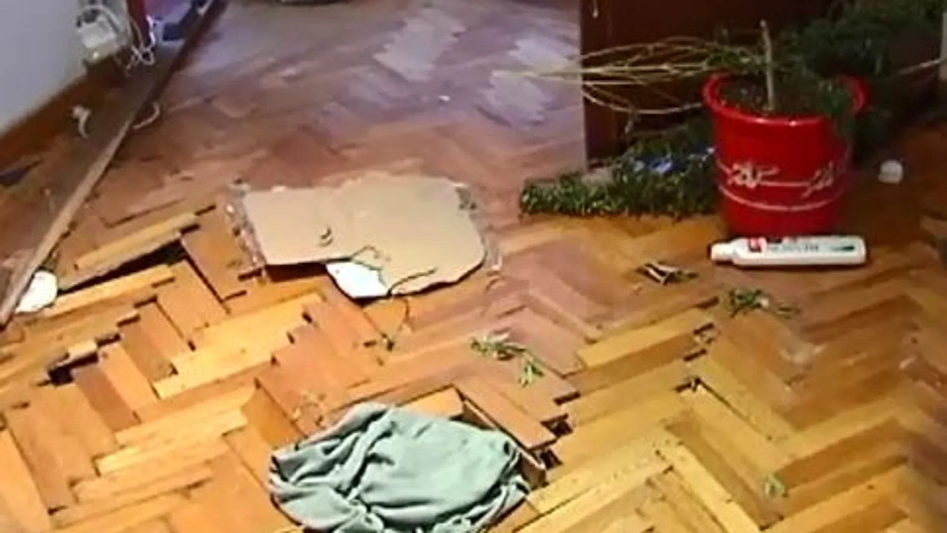 Los okupas han dejado la casa destrozada