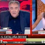 Fotograma de «Al rojo vivo: Objetivo Cataluña», que lideró la audiencia del domingo
