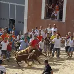 Cientos de zamoranos acudieron, un año más, a celebrar el Toro Enmaromado de Benavente