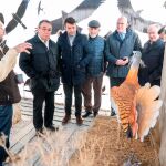 Jesús Julio Carnero, González Poncela, Luis Alonso y Demetrio Madrid visitan el Centro de Interpretación de la Naturaleza