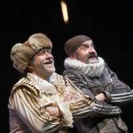 Santiago Molero y Rulo Pardo en una obra del IV Centenario
