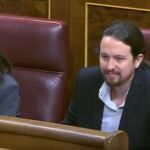 Momento en que Iglesias le llama sinvergüenza