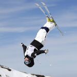 Britteny Cox en plena final de Baches