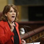 La ministra Dolores Delgado, ayer en el Congreso. Foto: Javier Fdez.-Largo