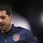 El entrenador del Atlético de Madrid, el argentino Diego Simeone