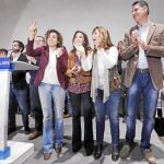 En la imagen, Dolors Montserrat, Andrea Levy, Alicia Sánchez-Camacho y Xavier García Albiol
