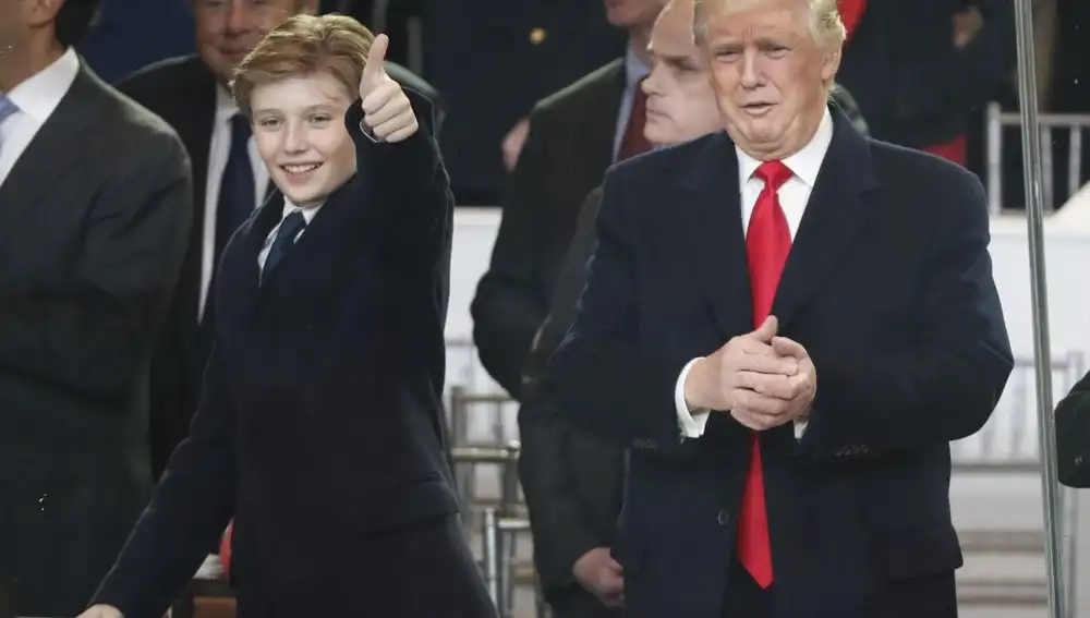 Barron y Donald Trump