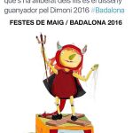 El cartel de las fiestas de Mayo representa el tradicional demonio de los festejos, aunque esta vez es un títere liberado de los hilos