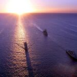 El exceso de buques es un problema para los cetáceos del Mediterráneo. En la imagen, una flota del Mediterrráneo