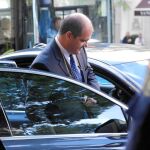 Carles Sumarroca, tras prestar declaración ante el juez Ruz