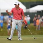 Brian Harman, después de embocar su última bola en el recorrido de la tercera jornada del US Open