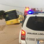 Imagen del autobús accidentado