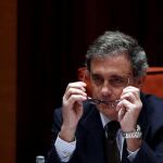 Jordi Pujol Ferrussola durante su comparecencia en el Parlament