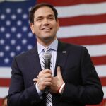 Marco Rubio, durante un acto de campaña en Idaho Falls, Idaho