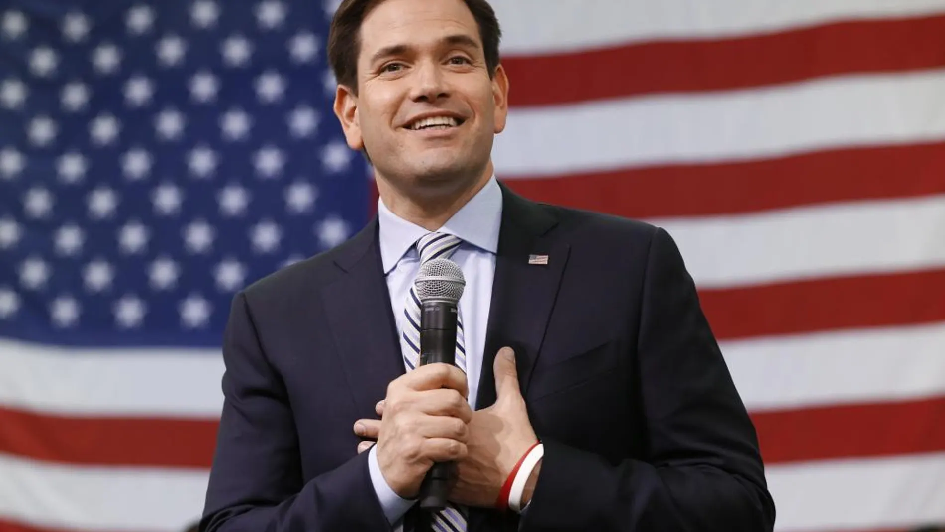 Marco Rubio, durante un acto de campaña en Idaho Falls, Idaho