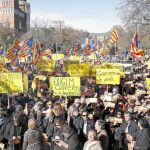 La ANC no logró la movilización de otras veces en la manifestación del domingo a favor de la investidura