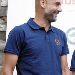 Pep Guardiola durante su participación en el 'Johan Cruyff Memorial'