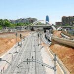 Obras de la línea de alta velocidad entre Madrid y Barcelona a su paso por la Ciudad Condal