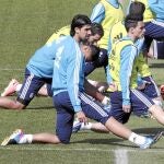 Khedira, en una sesión de entrenamiento