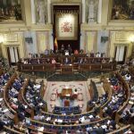 Vista general del hemiciclo durante la intervención del presidente del Gobierno en funciones, Mariano Rajoy.