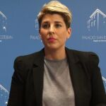 La portavoz regional, Noelia Arroyo, ayer en San Esteban