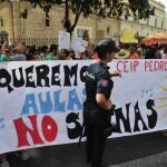 Las AMPA de Sevilla iniciaron las movilizaciones antes de la ola de calor