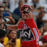 Chris Froome celebra su victoria