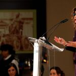 La ministra de Hacienda, María Jesús Montero, durante su intervención en el Foro Cinco Dias/Foto: Efe