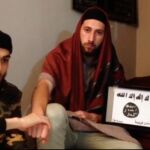Abdel-Malik Nabil Petitjean y Adel Kermiche, en una imagen de vídeo
