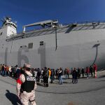 Más de 13.500 personas visitaron el “Juan Carlos I” en Getxo