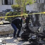 Un coche bomba mató ayer a nueve soldados en pleno centro de Damasco