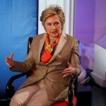 Hillary Clinton, durante el acto 'Women for Women' en Nueva York