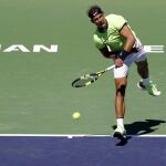 Rafael Nadal durante el partido contra Guido Pella