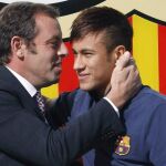 Sandro Rosell y Neymar