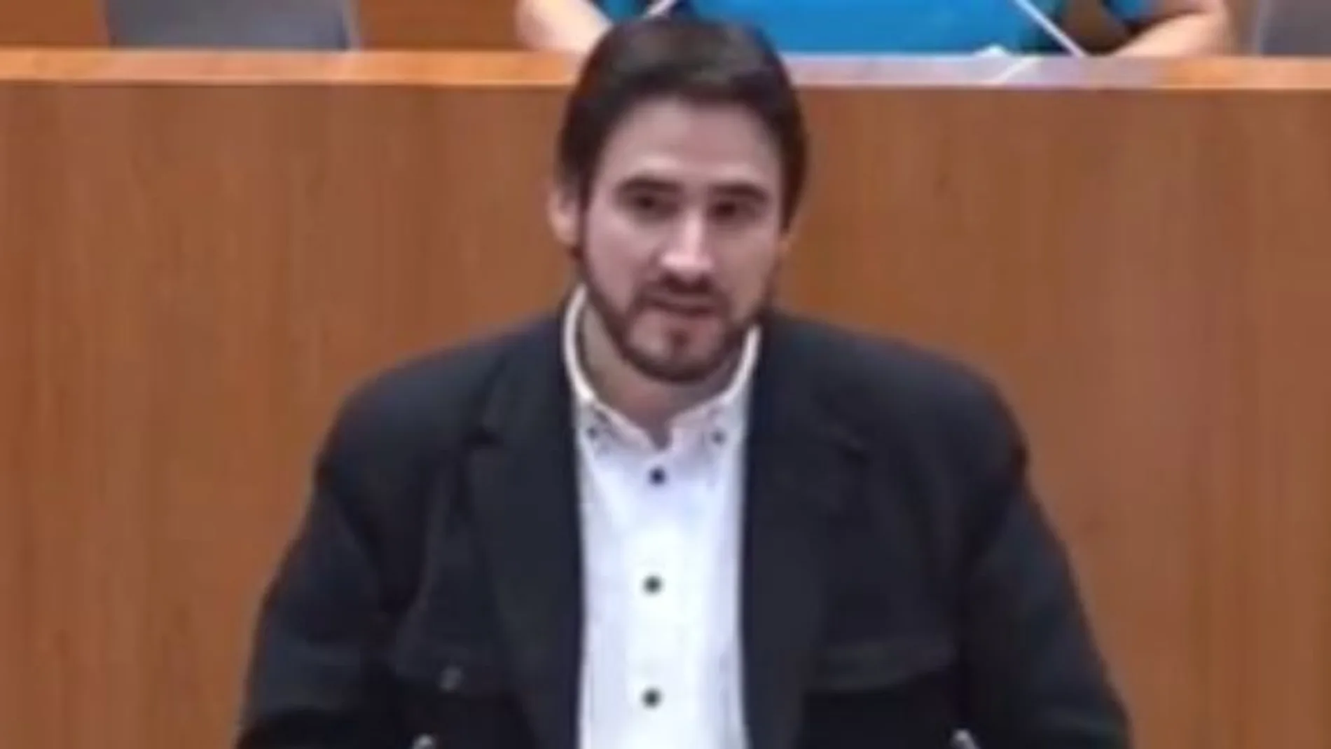 Pedro de Palacio en una intervención en las cortes de Castilla y León.