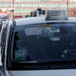 Caravana de taxis concentrada esta mañana en Ifema