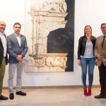 Jesús Julio Carnero, Daniel Yordanov, Inmaculada Toledano e Ismael Pérez, en la apertura de la muestra