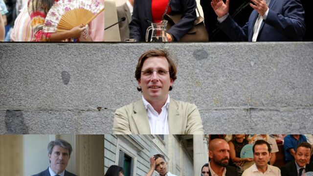 Villacís, Carmena, Gabilondo, Martínez Almeida, Garrido, Errejón y Aguado