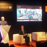 Momento de su intervención del embajador dominicano Aníbal de Castro en la clausura del programa «Construye su futuro»