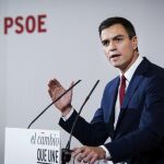 Pedro Sánchez, durante el acto en el que ha dado a conocer hoy la propuesta de reforma de la Constitución.