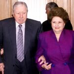 Lucia Hiriart con Pinochet,en una imagen de archivo