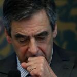 François Fillon habla hoy en un acto en París.