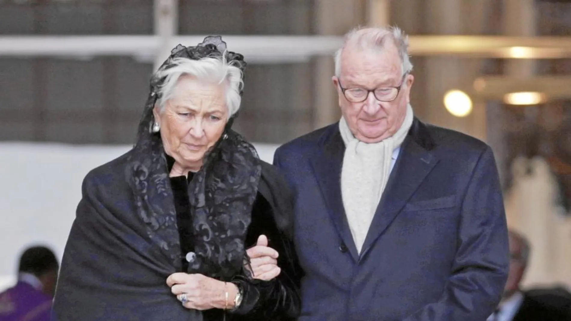 El rey Alberto II y la reinaPaola de Bélgica