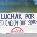 Un grupo de estudiantes durante la presentación de las movilizaciones contra las reválidas