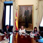 Reunión de la mesa de la Diputación Permanente en el Congreso, el pasado mes de marzo